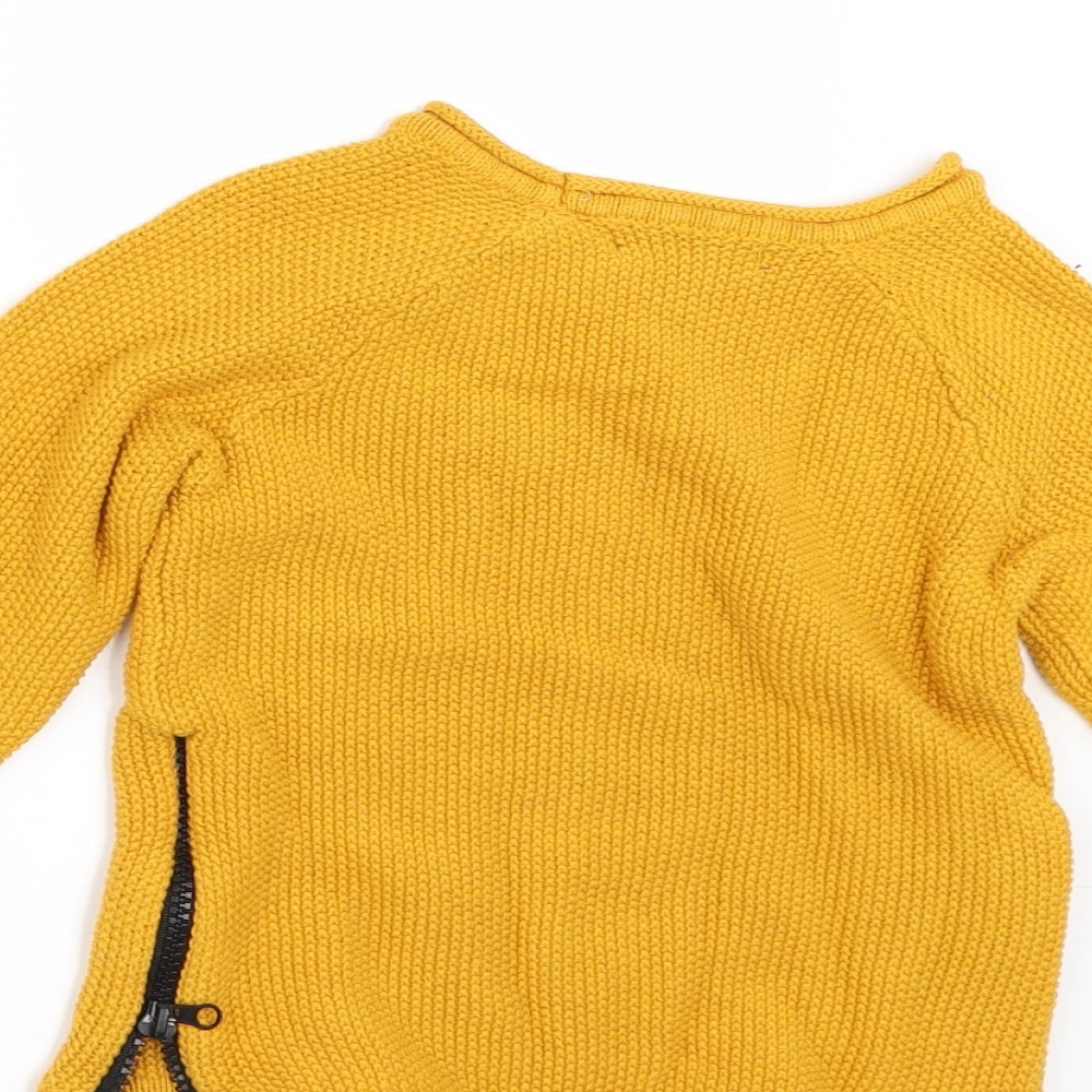 Primark Boys Yellow   Pullover Jumper Size 3-4 Years