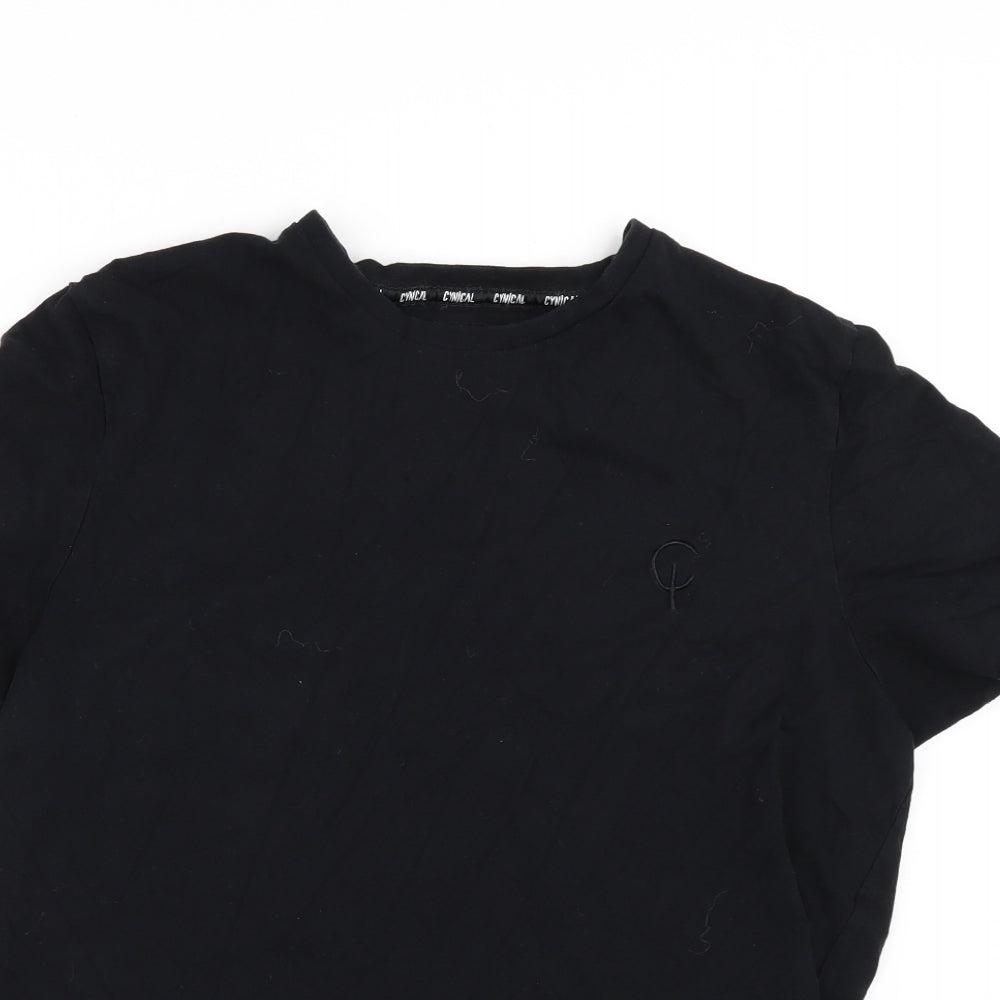 CYNICAL Womens Black   Basic T-Shirt Size L