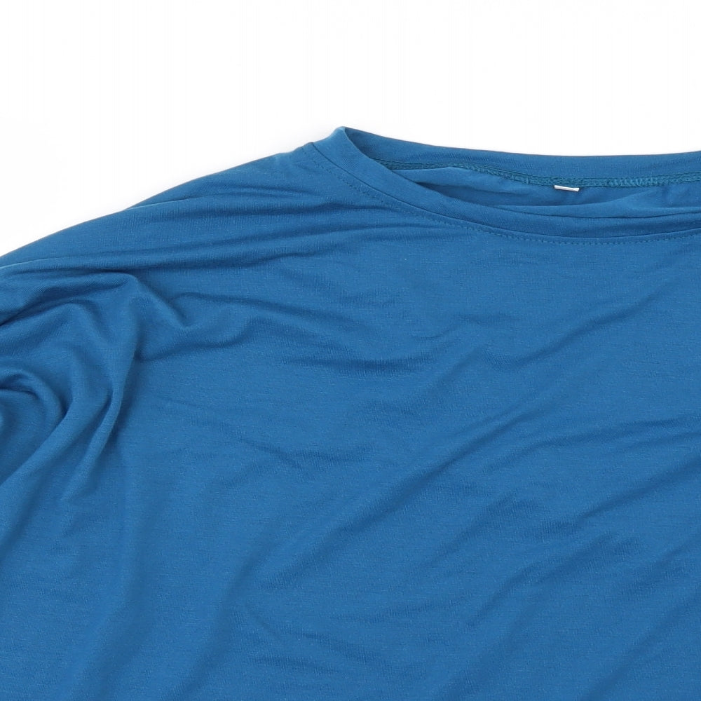 Preworn Womens Blue   Basic T-Shirt Size 3XL