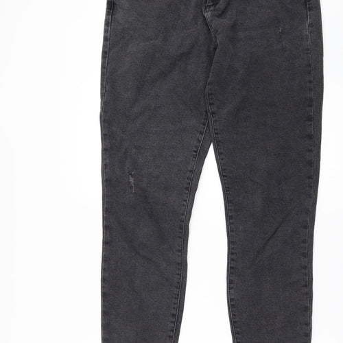 Marks and Spencer Womens Black  Denim Skinny Jeans Size 14 L29 in