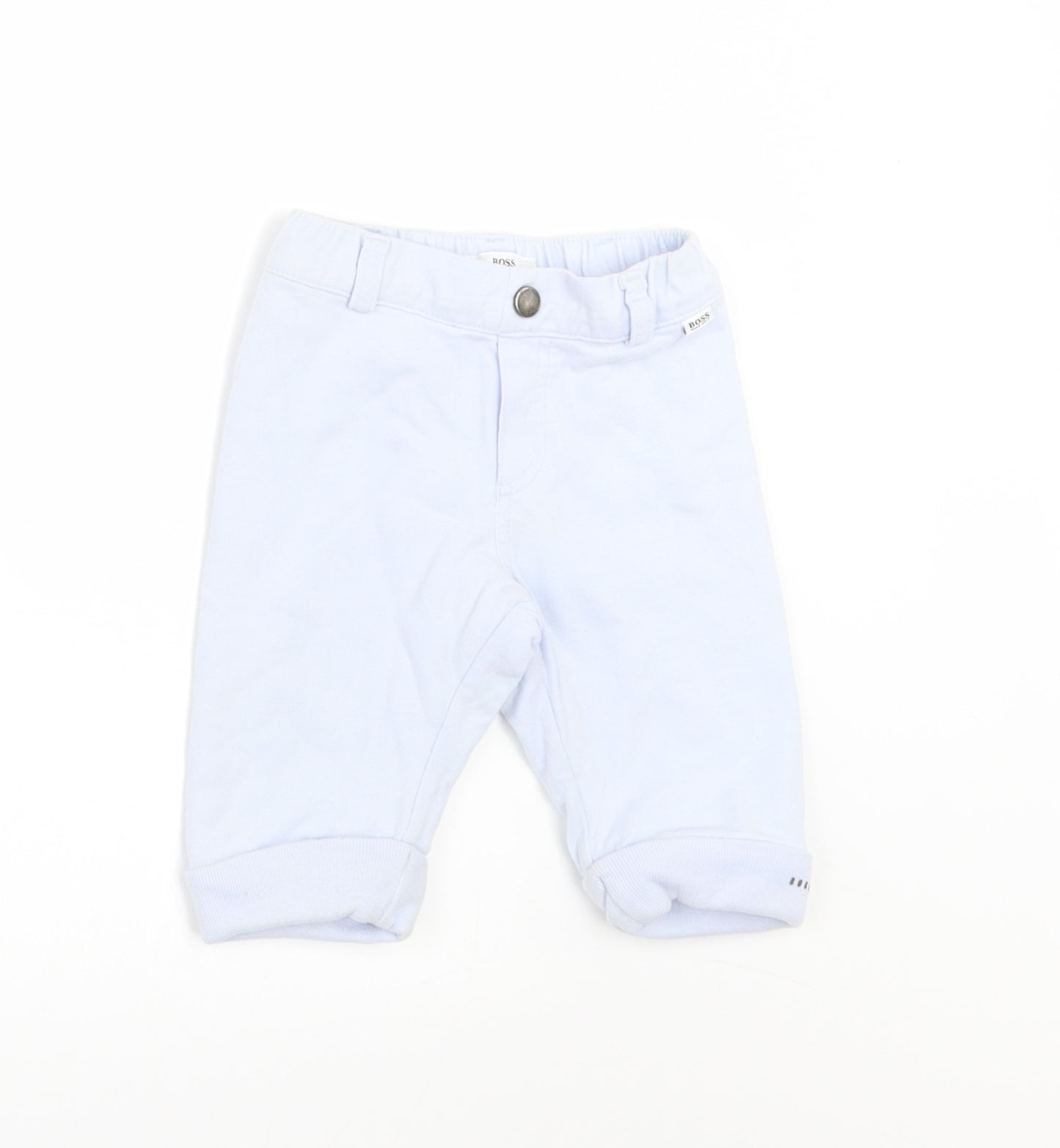 HUGO BOSS Boys Blue   Jogger Trousers Size 0-3 Months