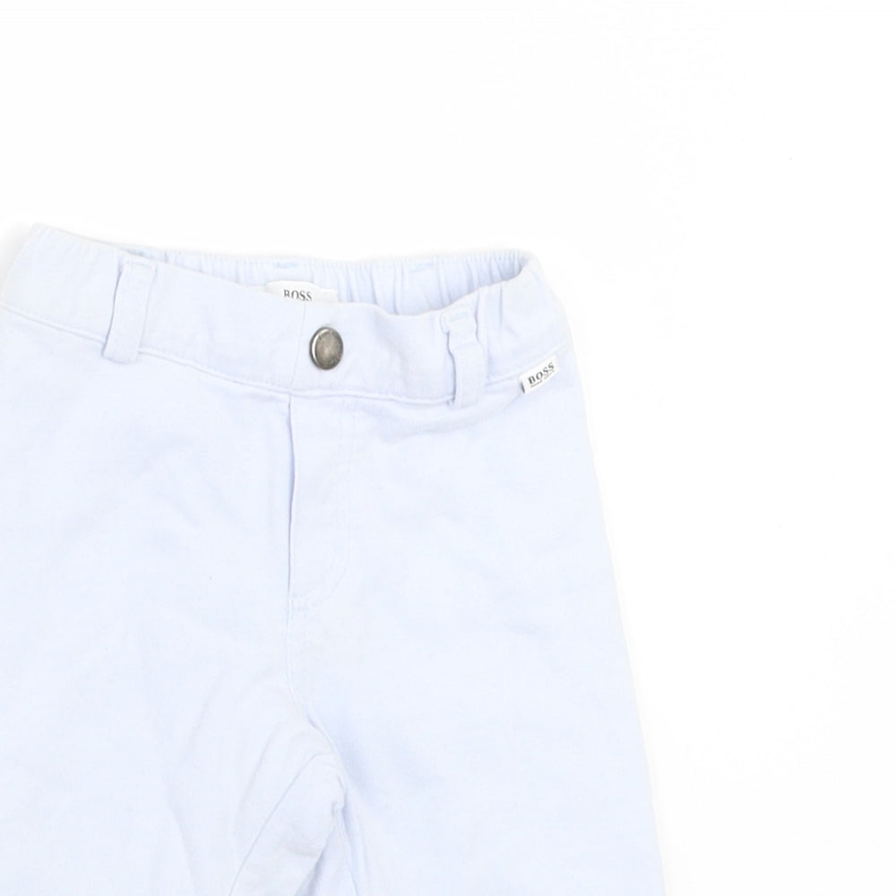 HUGO BOSS Boys Blue   Jogger Trousers Size 0-3 Months