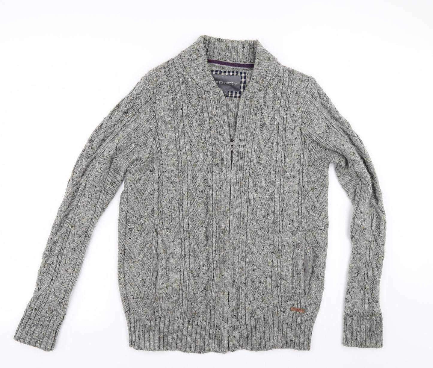 Debenhams Mens Grey   Cardigan Jumper Size S
