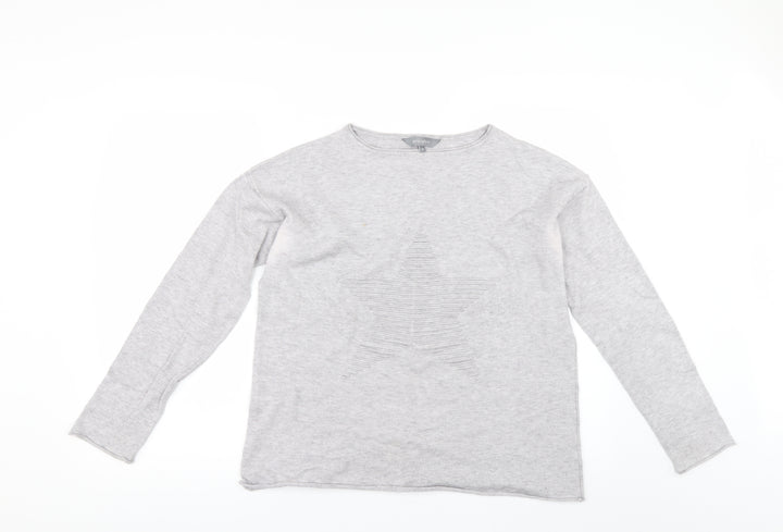 Principles Womens Grey Pullover Jumper Size 14