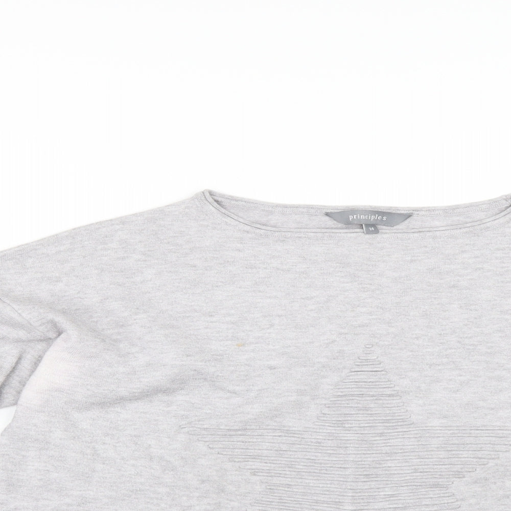 Principles Womens Grey   Pullover Jumper Size 14