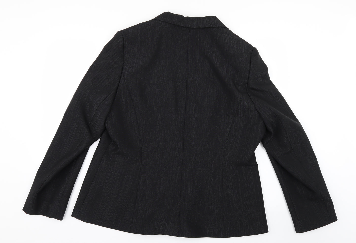 George Womens Black Striped  Jacket Suit Jacket Size 20