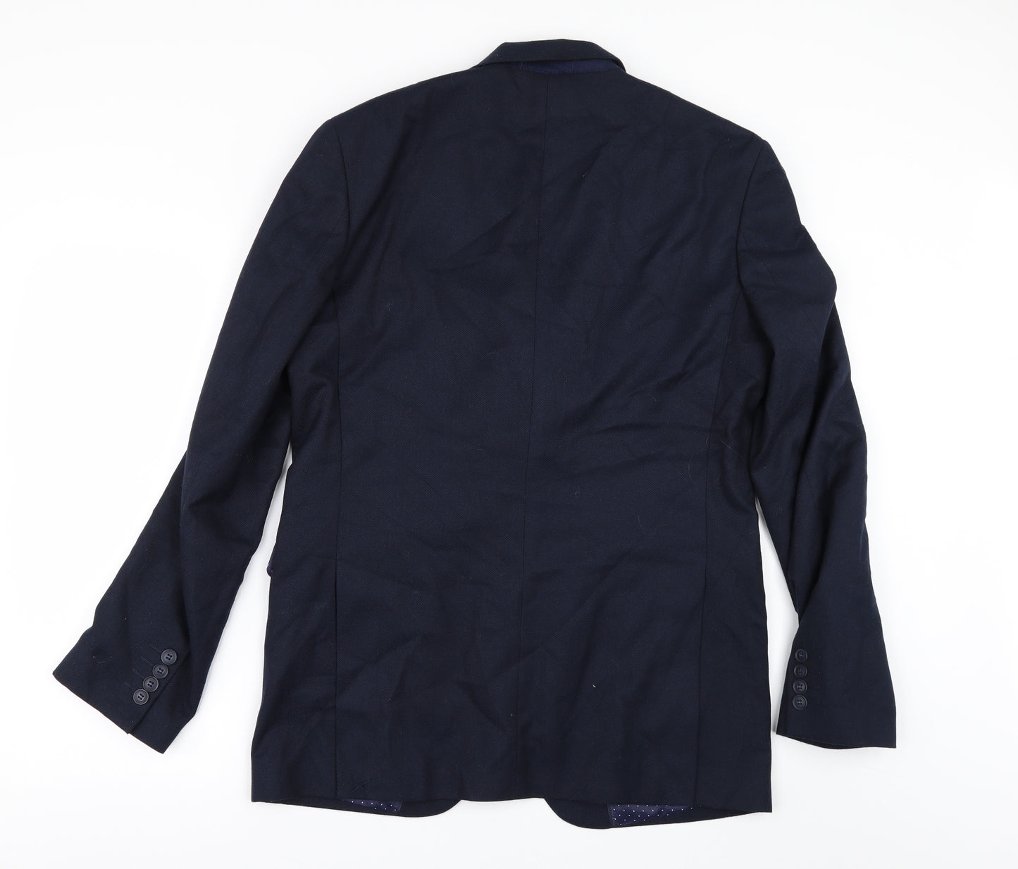 Cedar Wood State Mens Blue   Jacket Suit Jacket Size 40