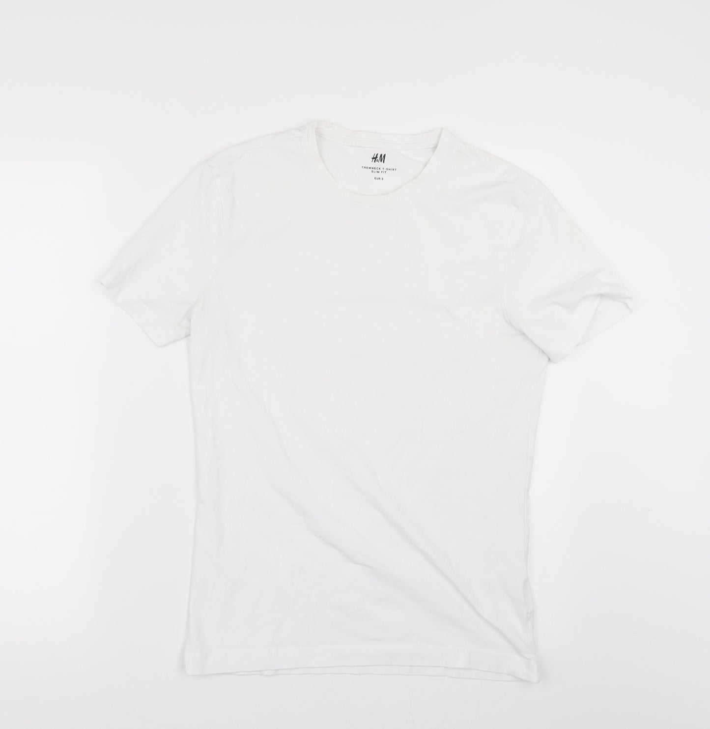 H&M Mens White    T-Shirt Size S