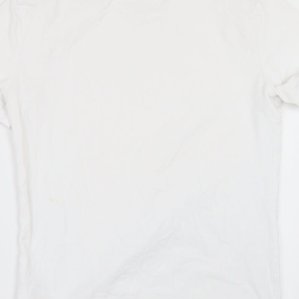 H&M Mens White    T-Shirt Size S