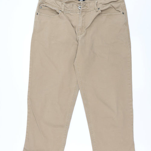 Faded Glory Womens Brown  Denim Cropped Jeans Size 12 L23 in