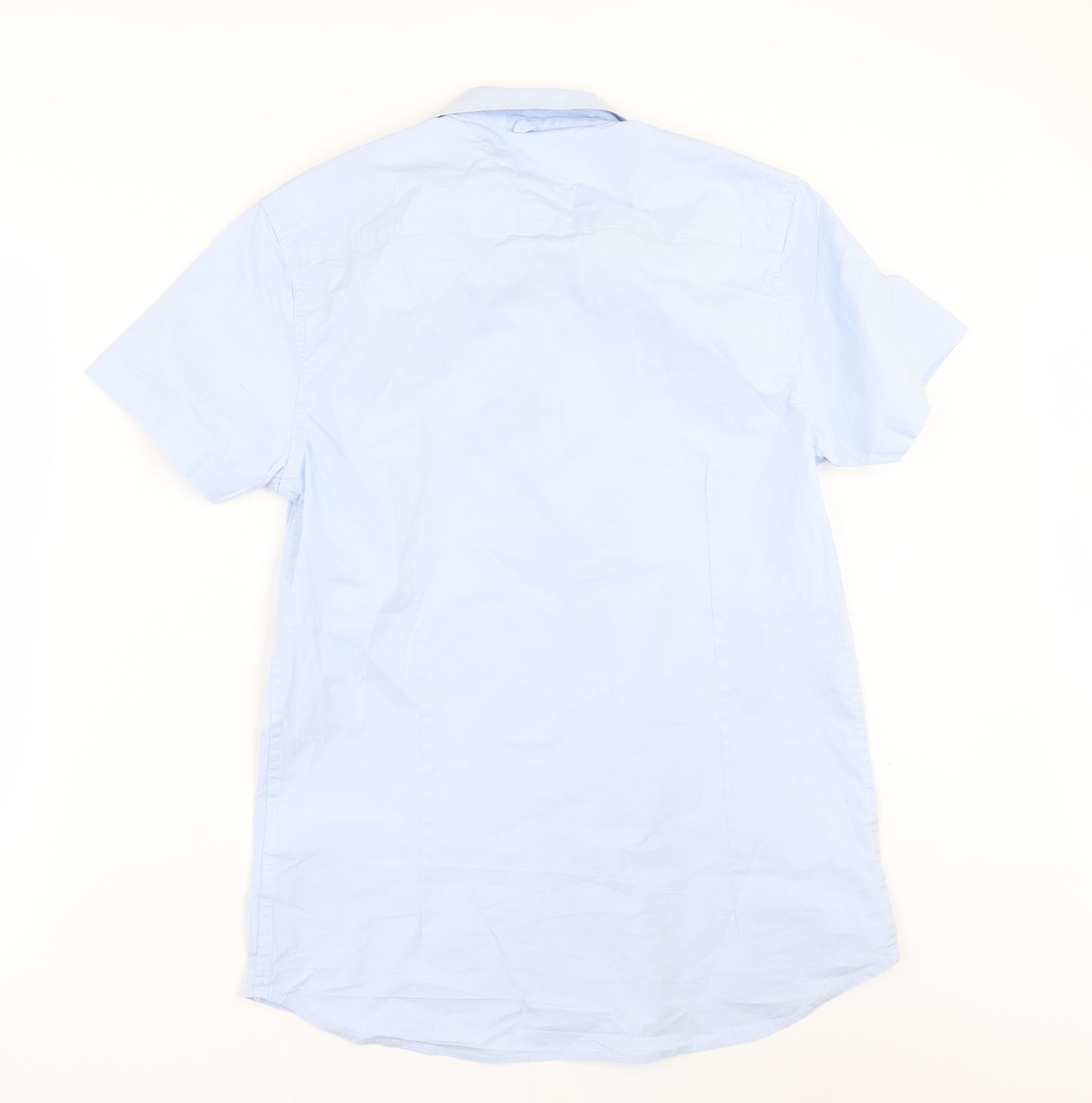 883 Police Mens Blue    Button-Up Size M