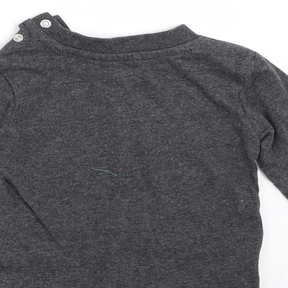 Primark Boys Grey   Basic T-Shirt Size 3-6 Months