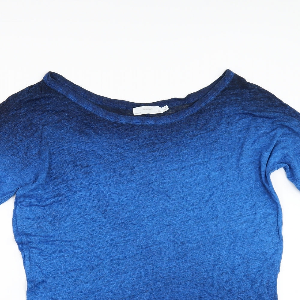 Zara Womens Beige   Basic T-Shirt Size M