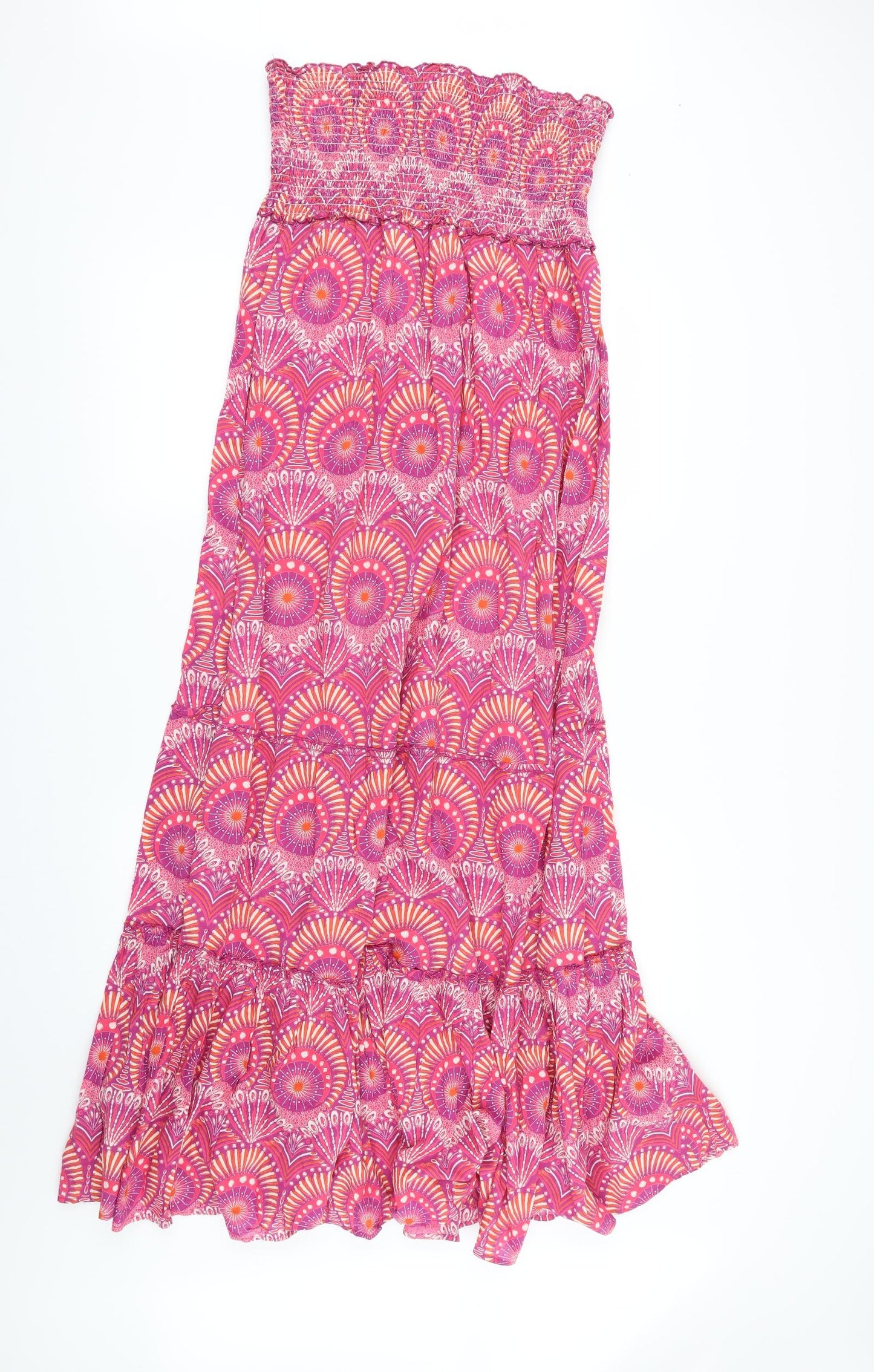 New Look Womens Pink Geometric  Maxi  Size 12