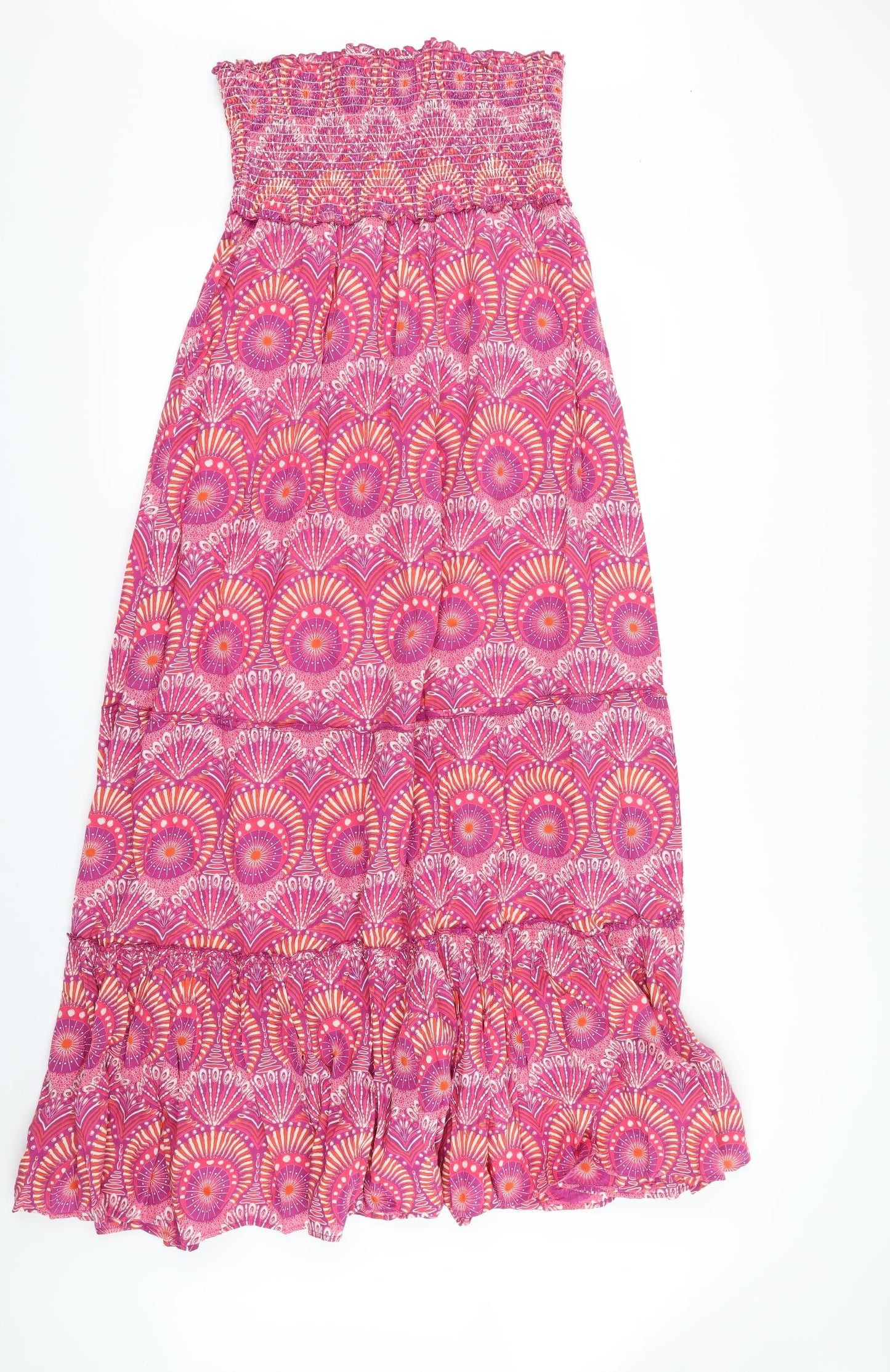 New Look Womens Pink Geometric  Maxi  Size 12