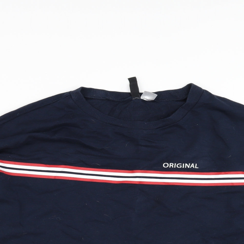 Divided by H&M Womens Blue   Pullover Sweatshirt Size L