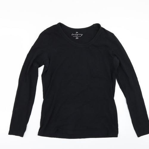 F&F Womens Black   Basic T-Shirt Size 12