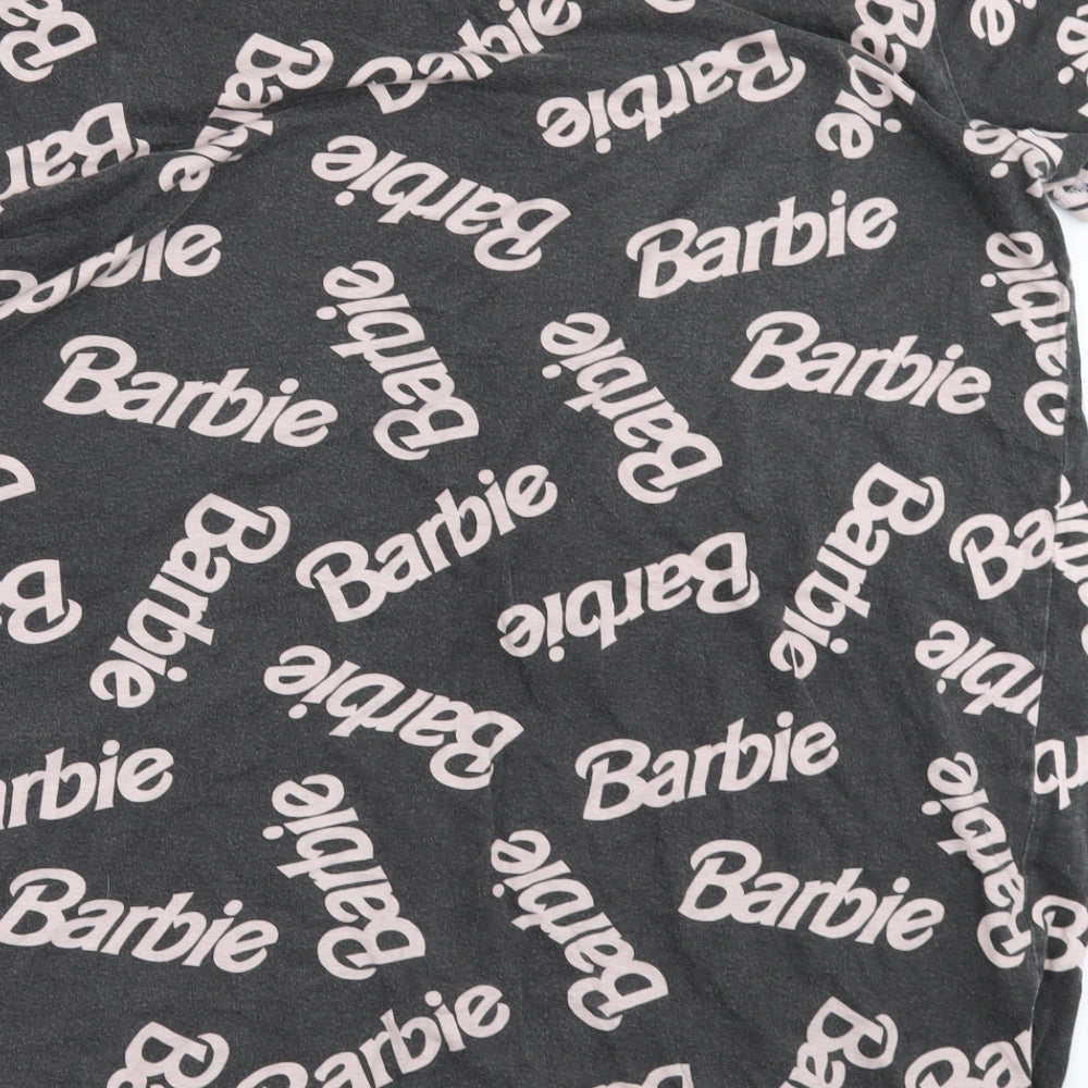 Preworn Womens Black   Basic T-Shirt Size M  - Barbie