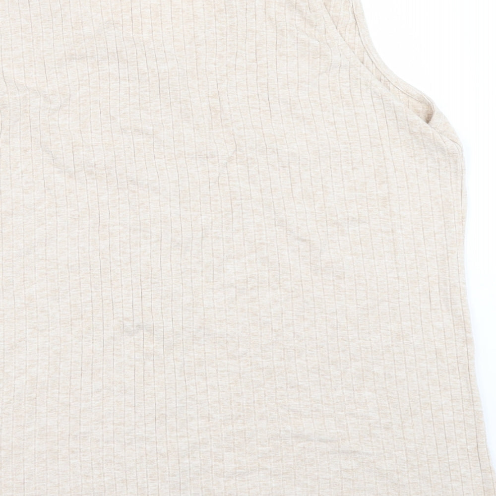 Papaya Womens Beige   Basic T-Shirt Size 20