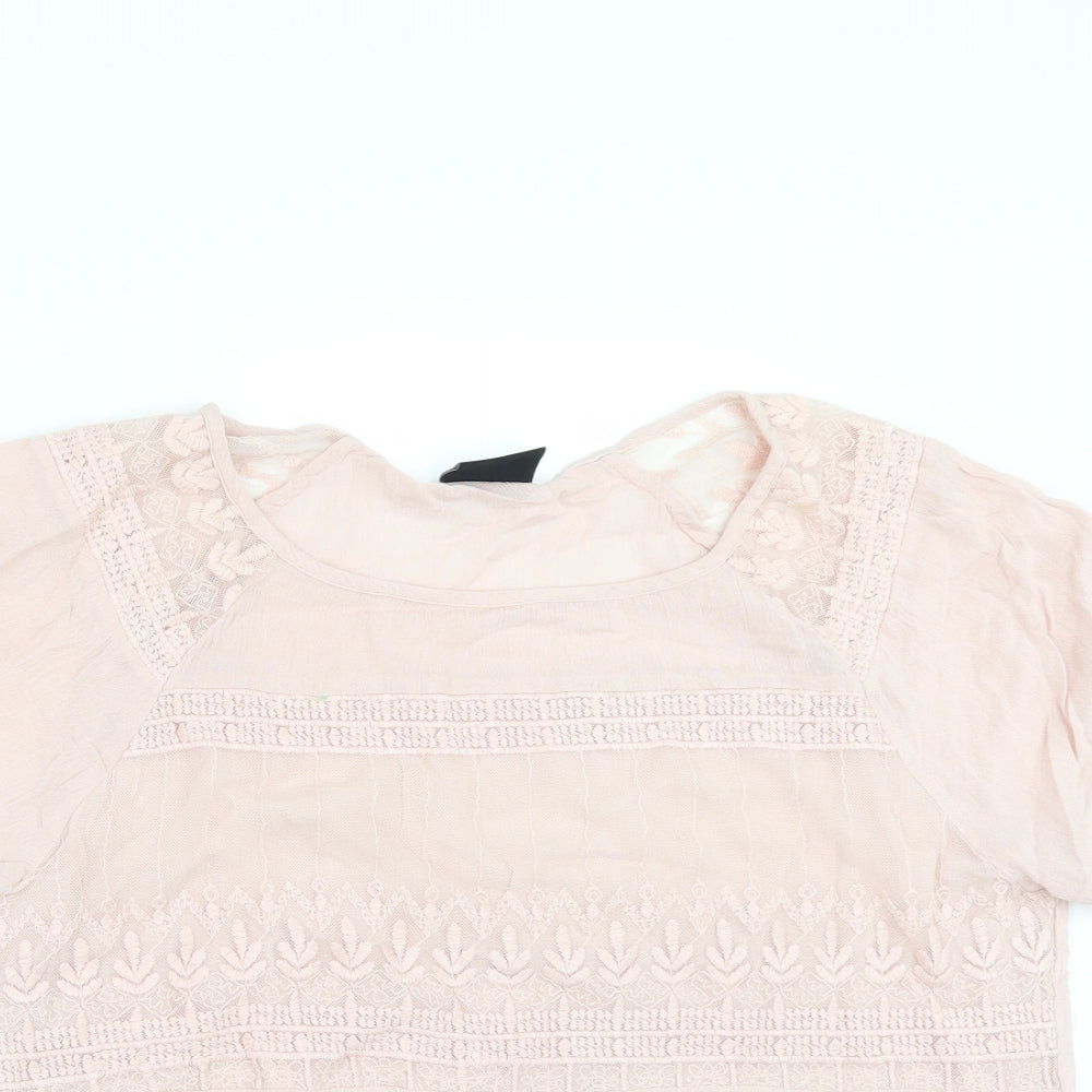 VILA Womens Orange   Tunic Blouse Size M