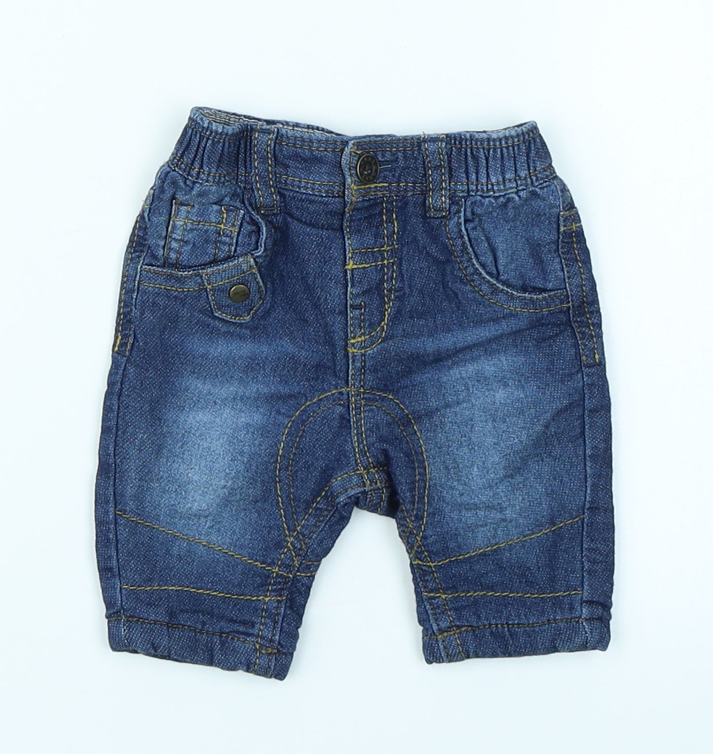 NEXT Baby Blue  Denim Cropped Jeans Size 0-3 Months