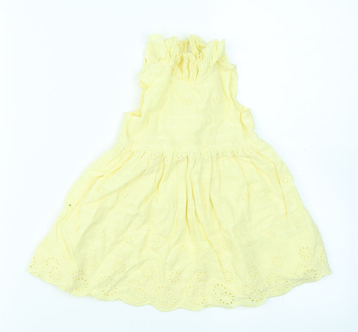 George Girls Yellow   Fit & Flare  Size 3-6 Months