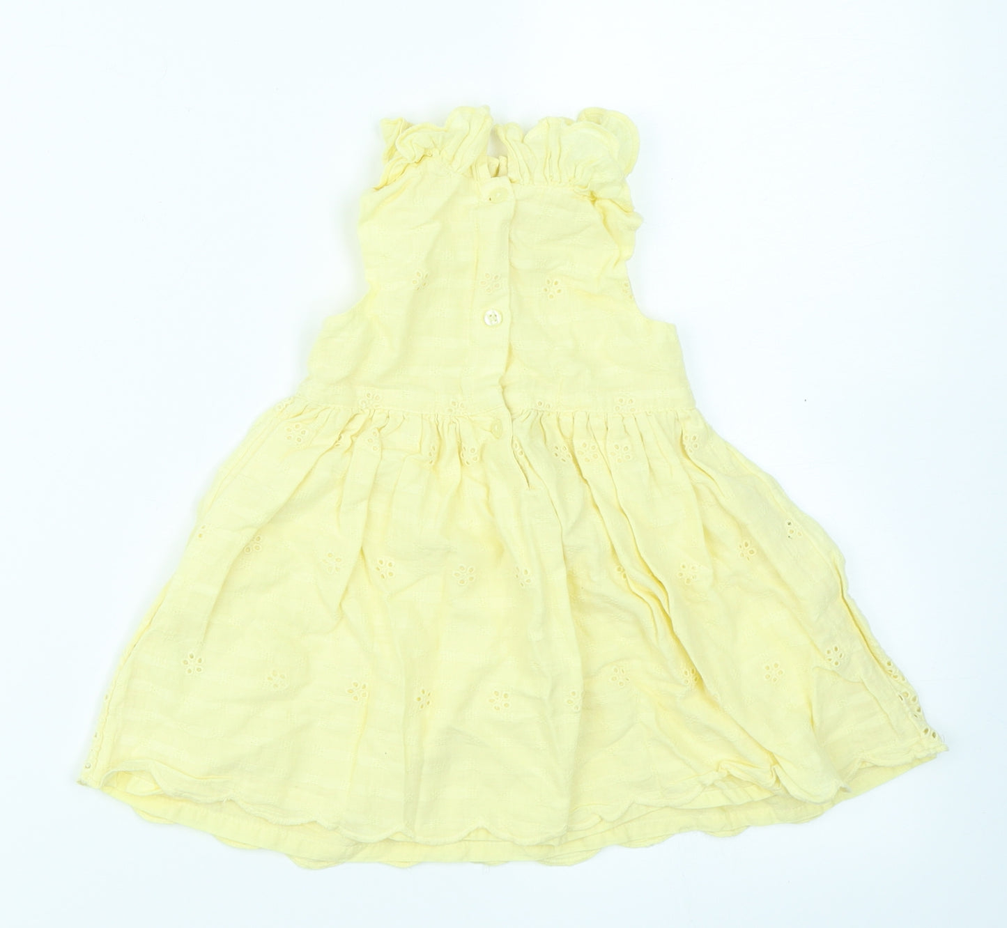George Girls Yellow   Fit & Flare  Size 3-6 Months