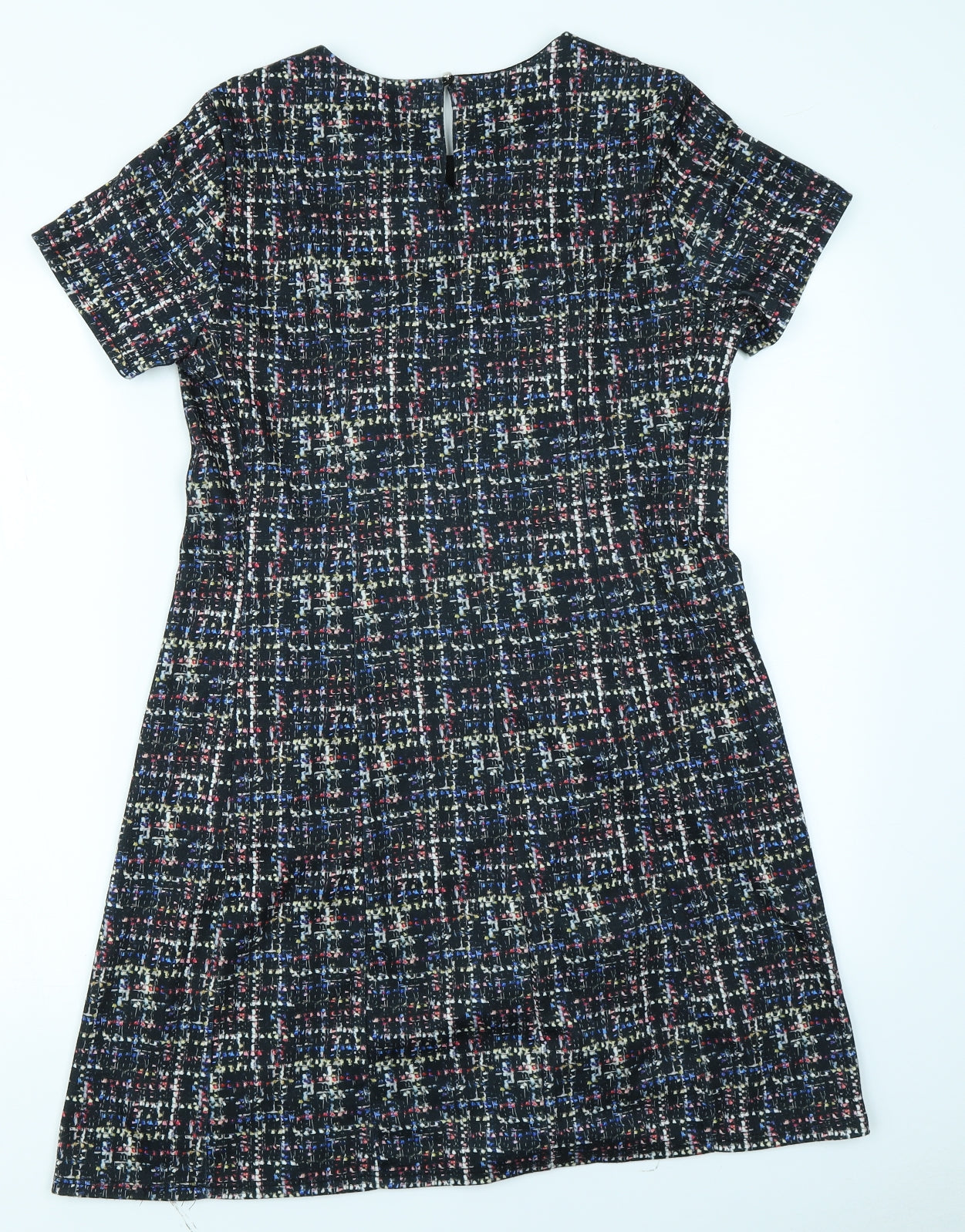 Dorothy Perkins Womens Black Check  A-Line  Size 14