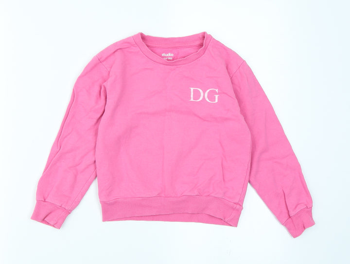 Studio Girls Pink   Pullover Sweatshirt Size 5-6 Years