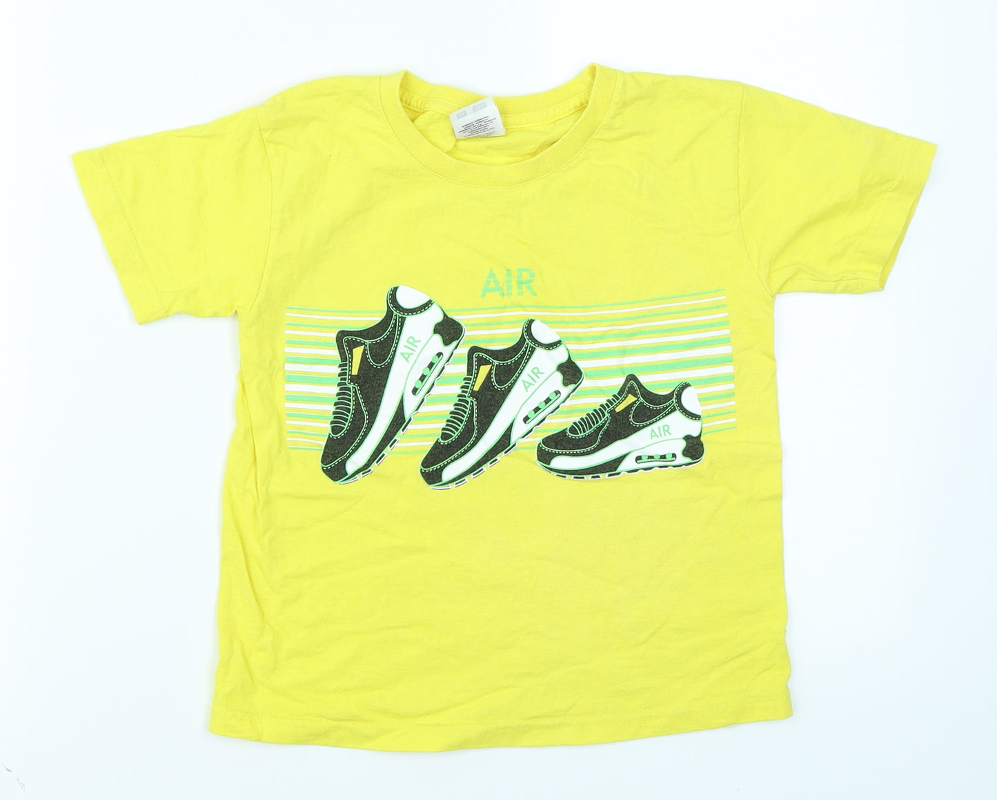 Fruit of the Loom Boys Yellow   Basic T-Shirt Size 5-6 Years