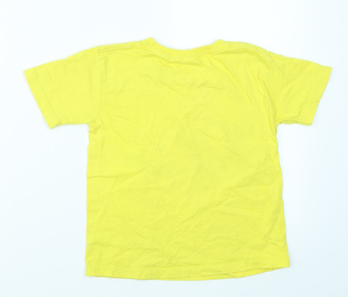 Fruit of the Loom Boys Yellow   Basic T-Shirt Size 5-6 Years