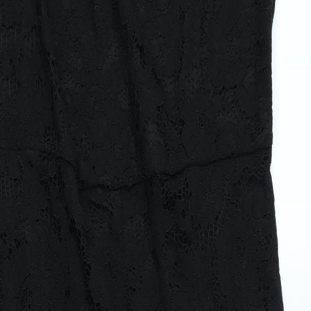 George Womens Black   Jumpsuit One-Piece Size 16 L21 in