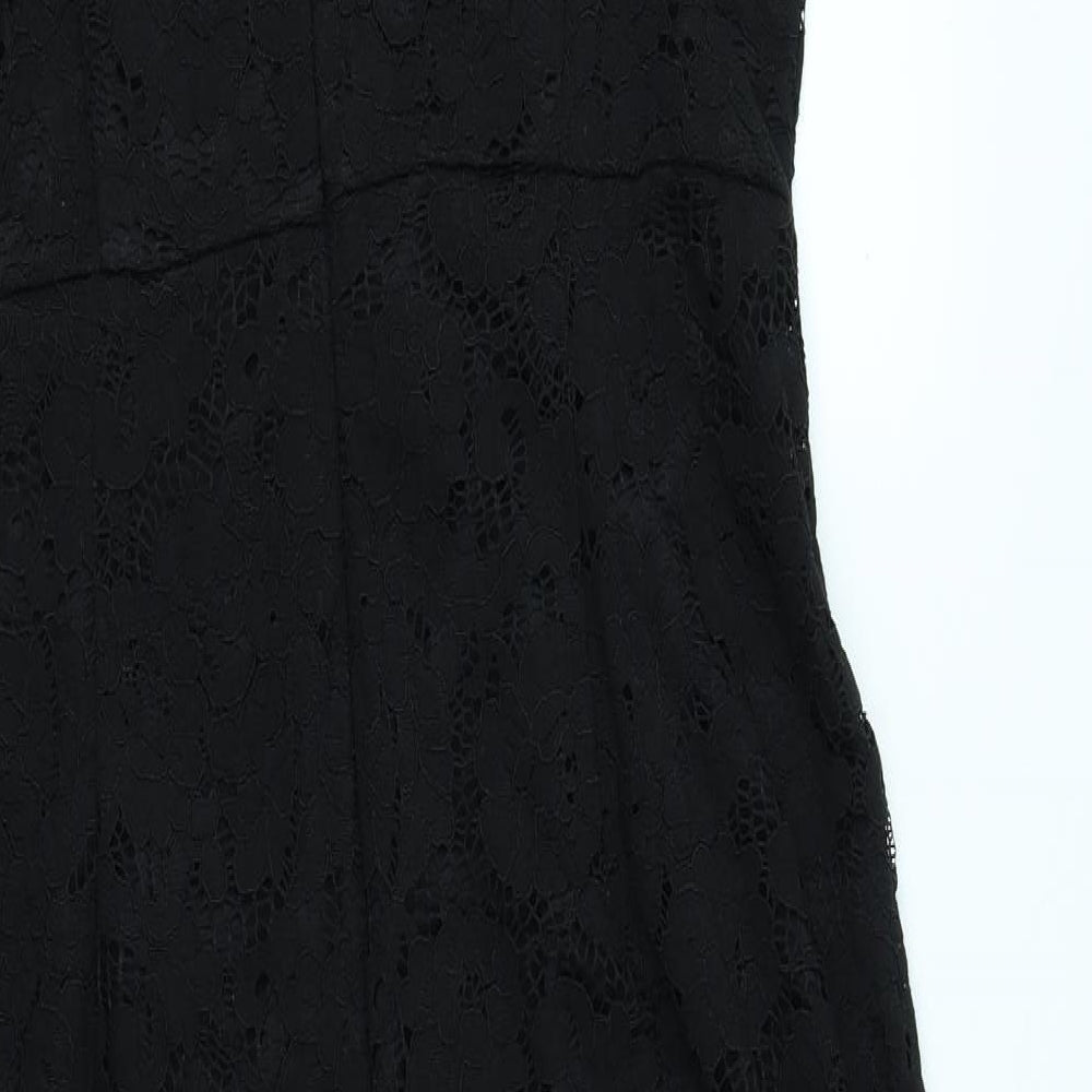 George Womens Black   Jumpsuit One-Piece Size 16 L21 in