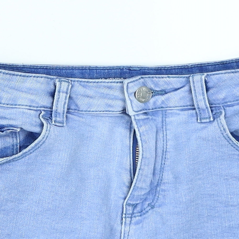Denim Co Girls Blue  Denim Cut-Off Shorts Size 12-13 Years