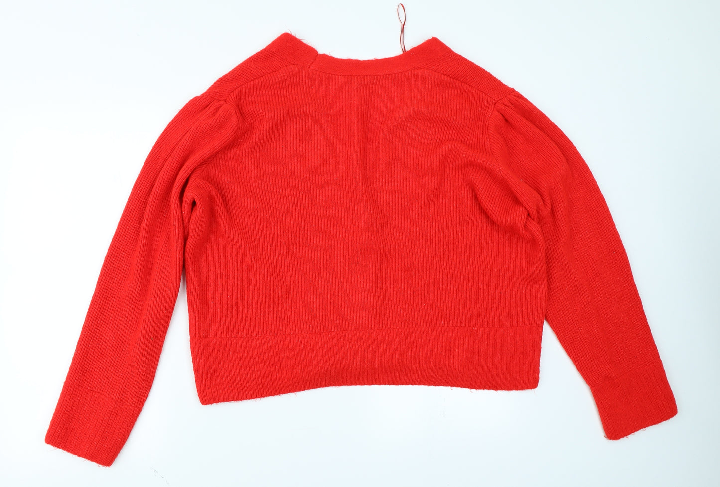 George Womens Red  Knit Cardigan Jumper Size XL
