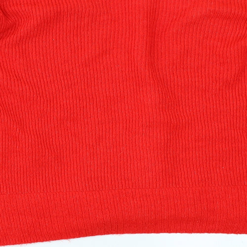 George Womens Red  Knit Cardigan Jumper Size XL
