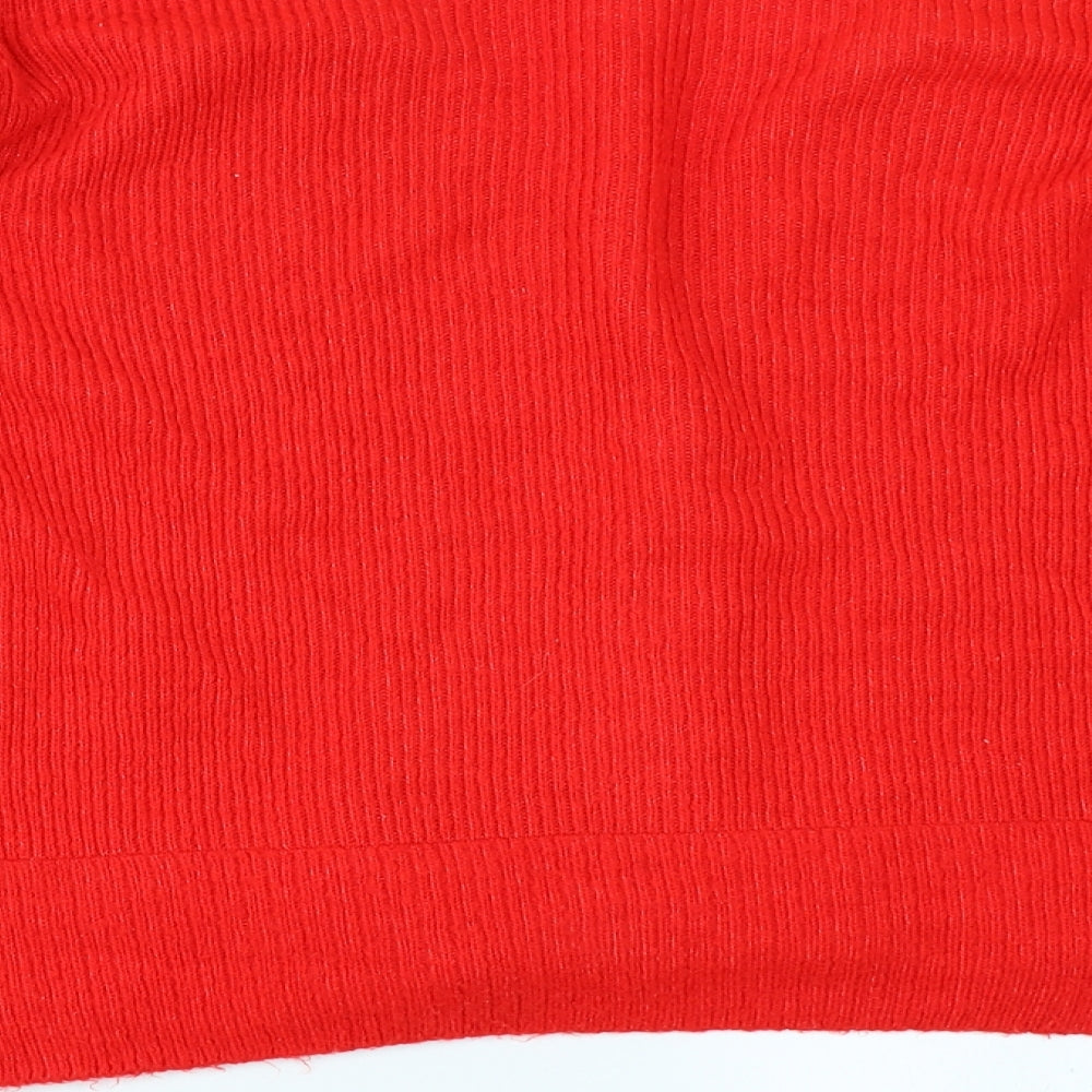 George Womens Red  Knit Cardigan Jumper Size XL