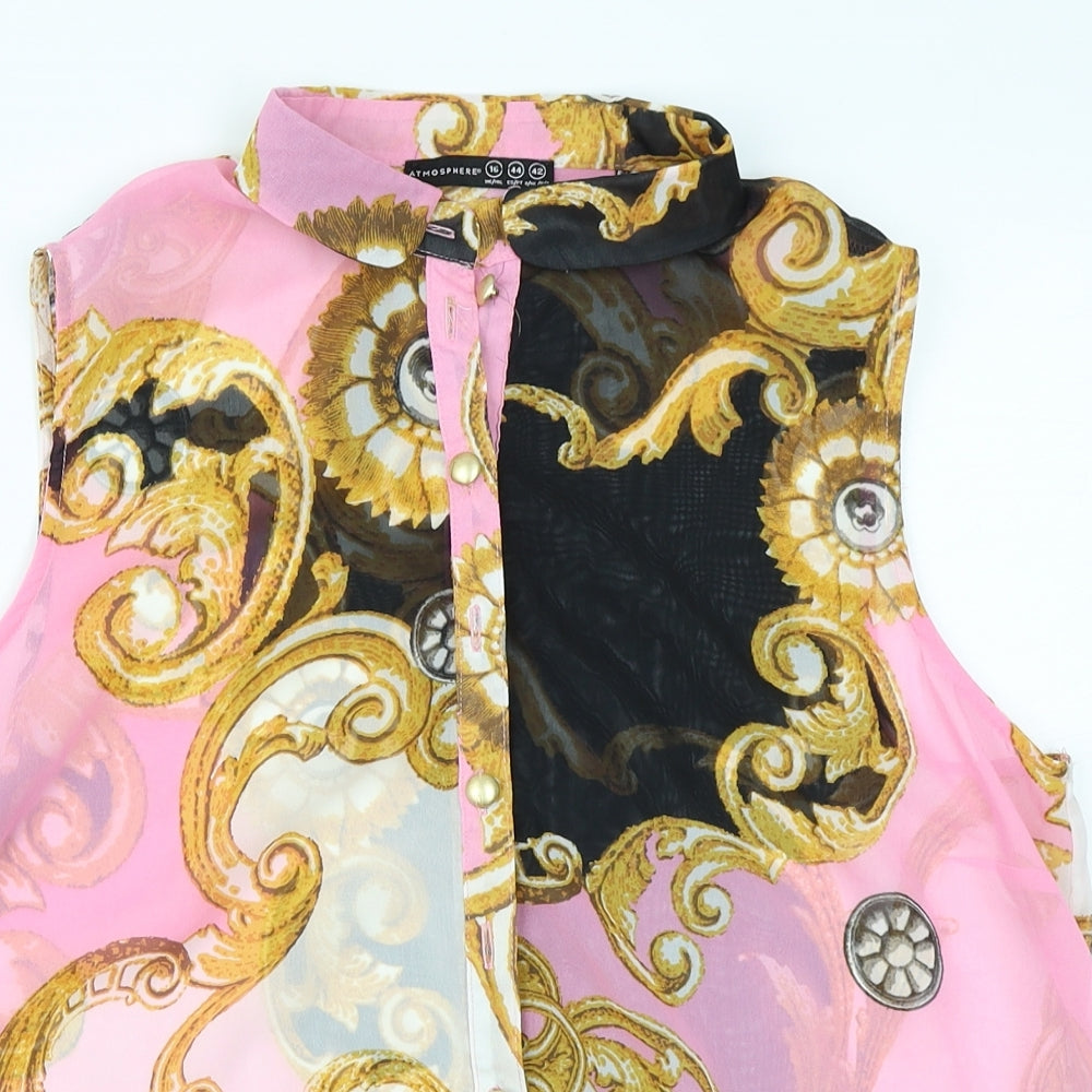 Atmosphere Womens Pink   Basic Blouse Size 16