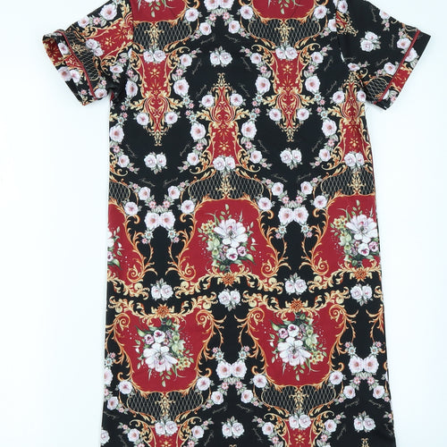 Firetrap Girls Black Floral  A-Line  Size 11-12 Years