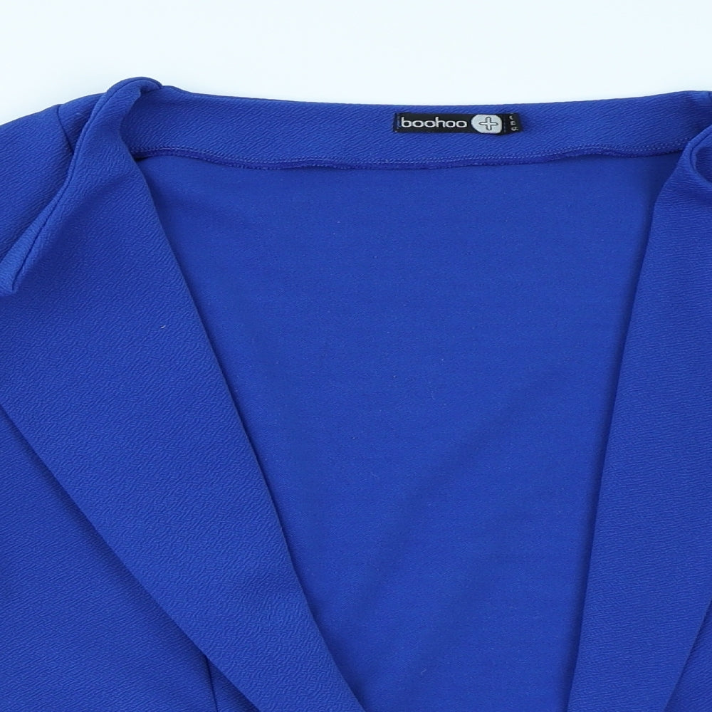 Boohoo Womens Blue   Jacket Blazer Size 18