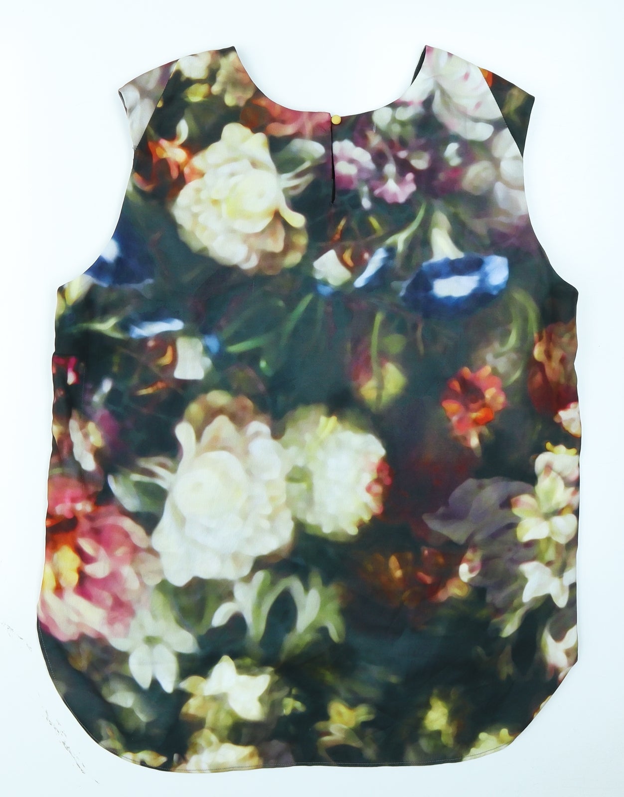 Pied A Terre Womens Green Floral  Basic Blouse Size 16