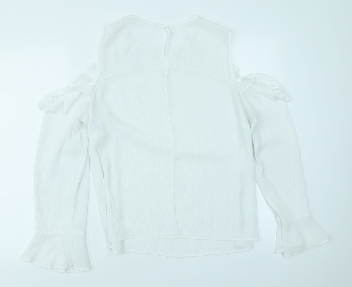 Atmosphere Womens White   Basic Blouse Size 16  - Cold Shoulder