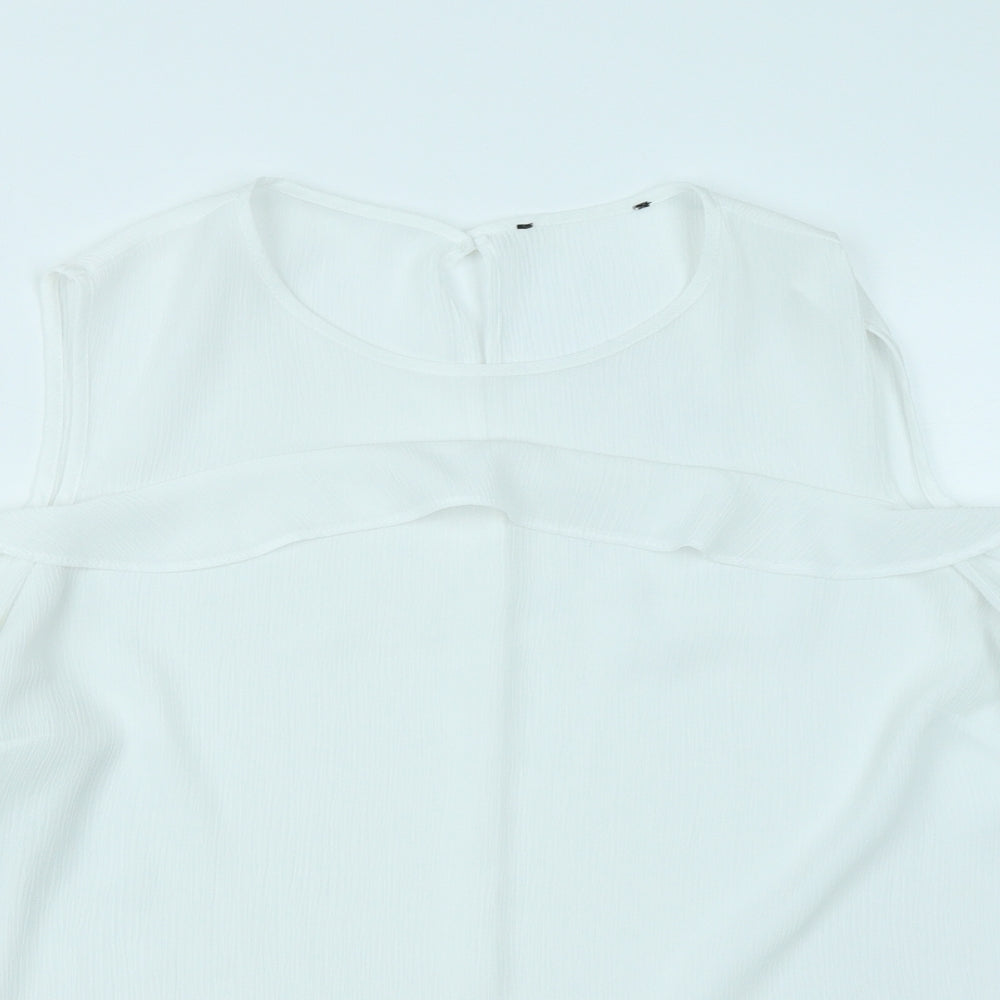 Atmosphere Womens White   Basic Blouse Size 16  - Cold Shoulder