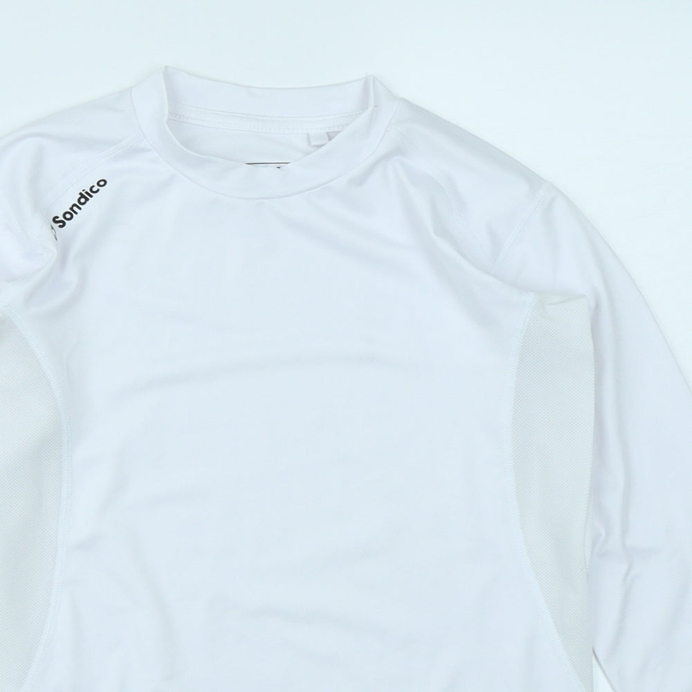 Sondico Boys White   Basic T-Shirt Size 13 Years