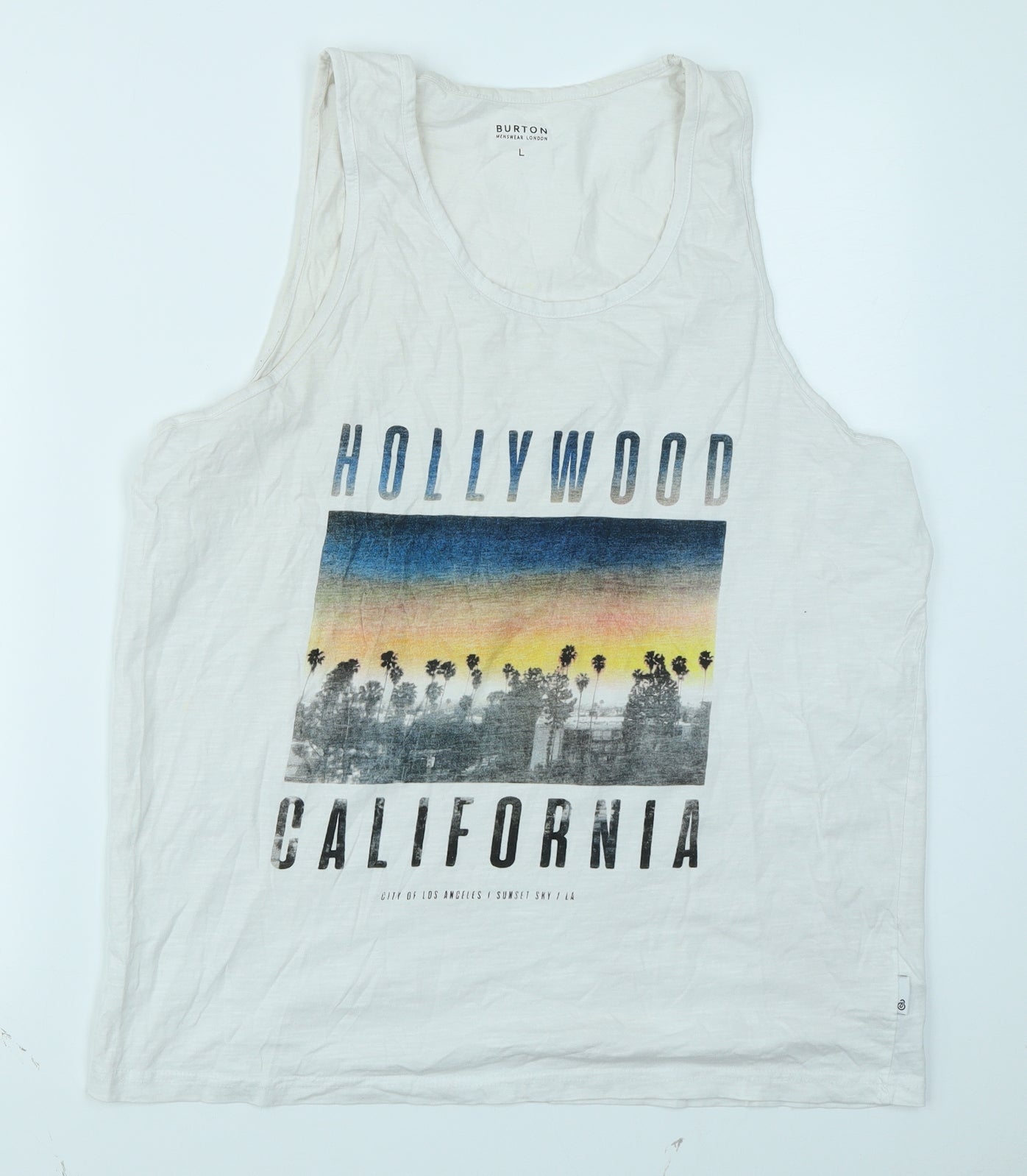 Burton Mens White    T-Shirt Size L