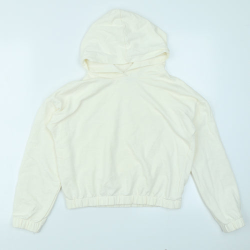 TU Girls Ivory   Pullover Hoodie Size 12 Years