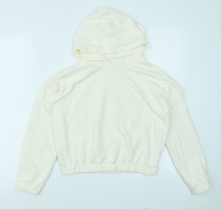 TU Girls Ivory   Pullover Hoodie Size 12 Years