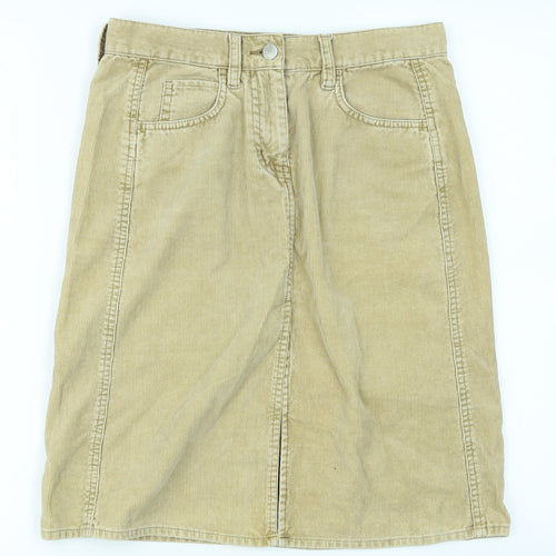 FCUK jeans Womens Brown  Corduroy A-Line Skirt Size 8