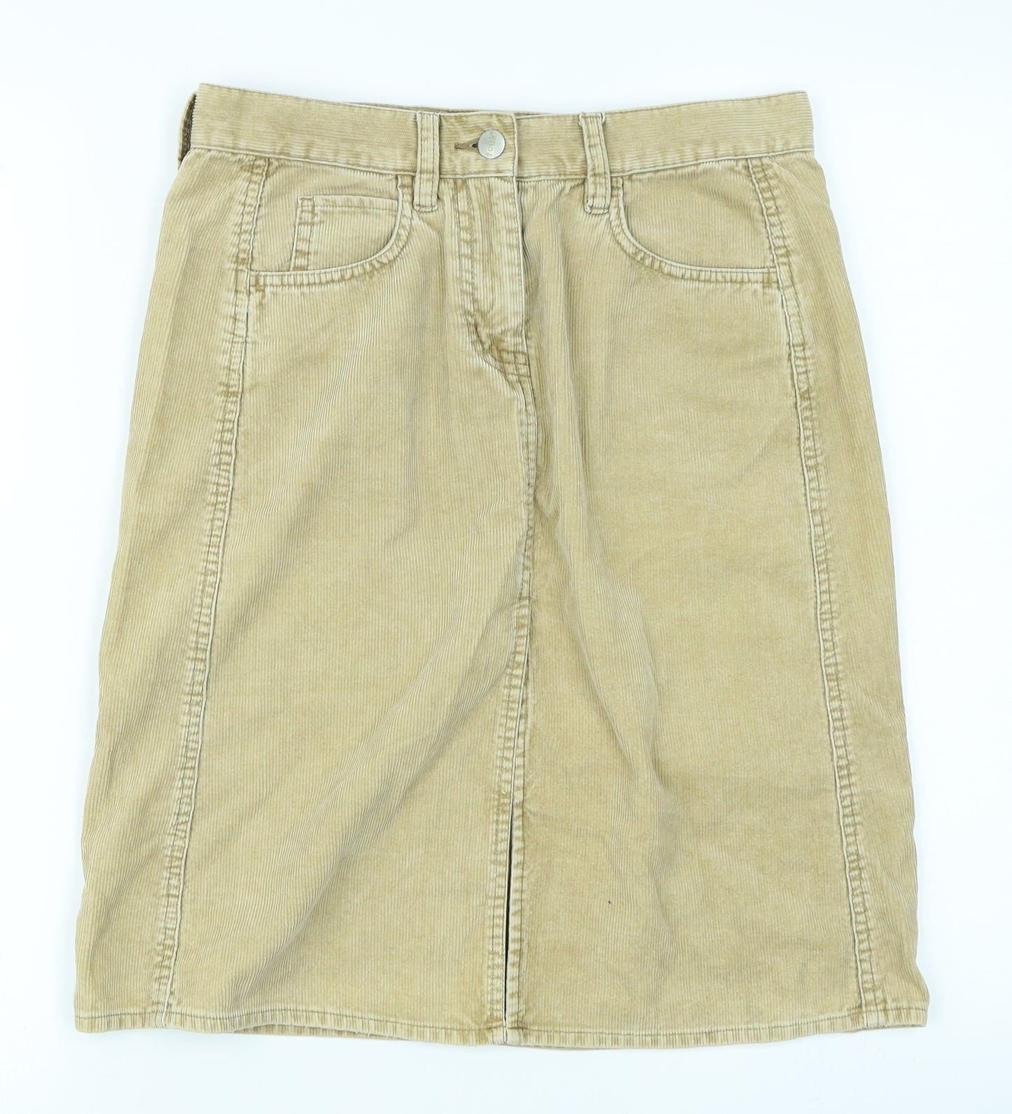 FCUK jeans Womens Brown  Corduroy A-Line Skirt Size 8