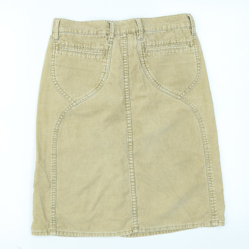 FCUK jeans Womens Brown  Corduroy A-Line Skirt Size 8